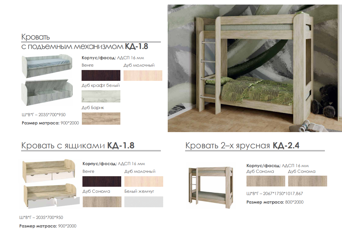КД 1.8 Кровать 21 Best Мебель Камышин