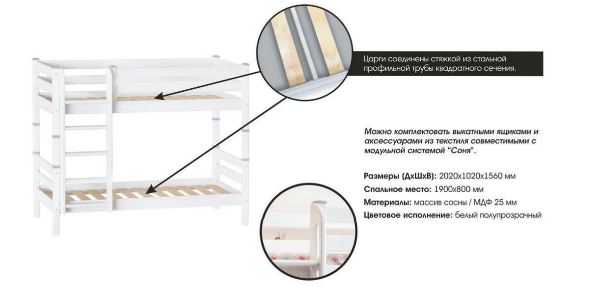Софи-2 Кровать 13 Best Мебель Камышин