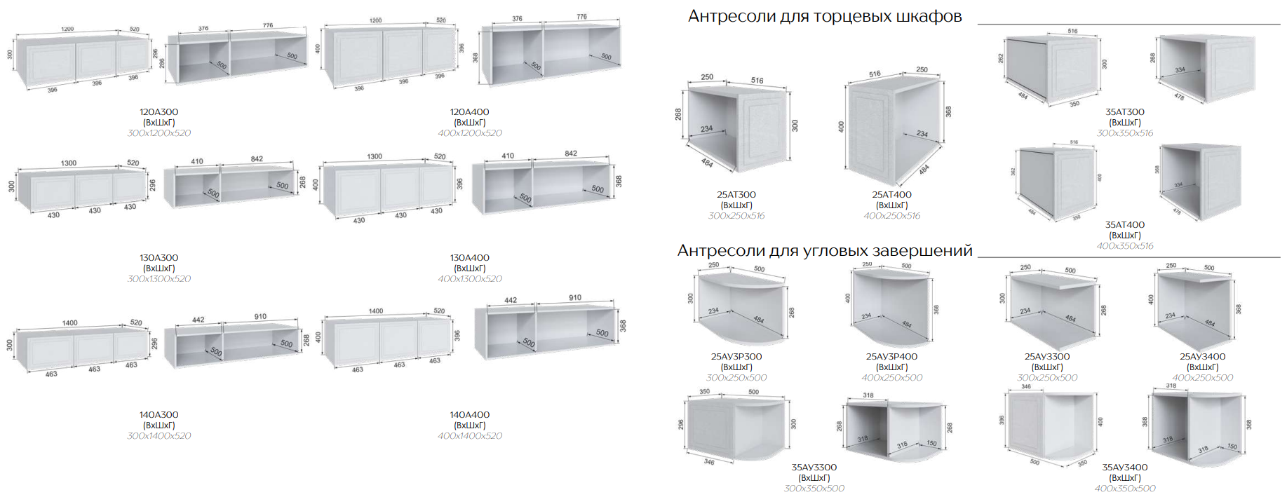 Бруклин Шкафы Модули 11 Микон Best Мебель Камышин